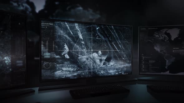 Army Technology display detects a flower drawn on the ground at the location alt