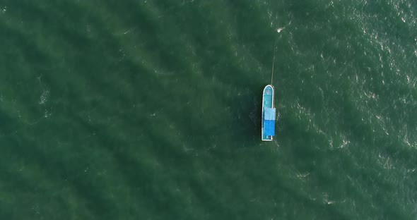 Aerial view Flying Pattaya beach Thailand