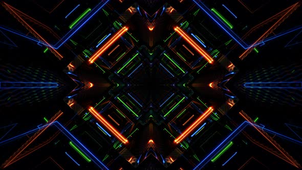 Neon Digital Tunnel Loop