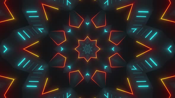 Neon Light Pattern Loop Pack 4k alt
