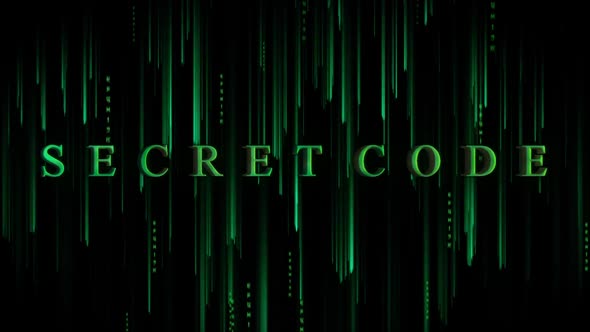 Digital Cyber Background Secret Code