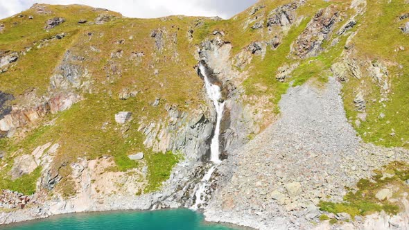 Beautiful Mountain Lake Near Matterhorn