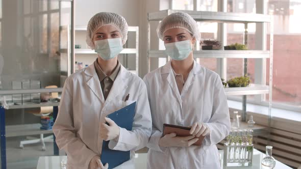 Portrait of Two Young Female Biologists