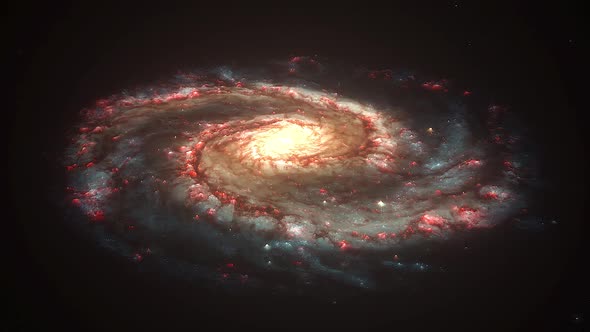 Spiral Galaxy Rotation Seamless Loop