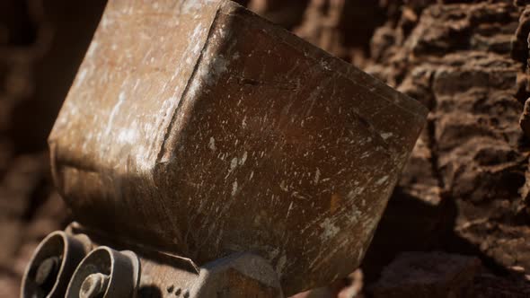 Abandoned Gold Mine Trolley Used To Cart Ore During the Gold Rush alt