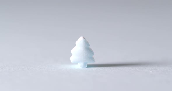 Blue christmas tree candy