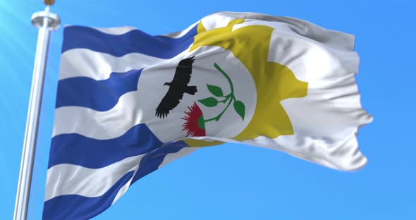 Treinta y Tres Department Flag, Uruguay