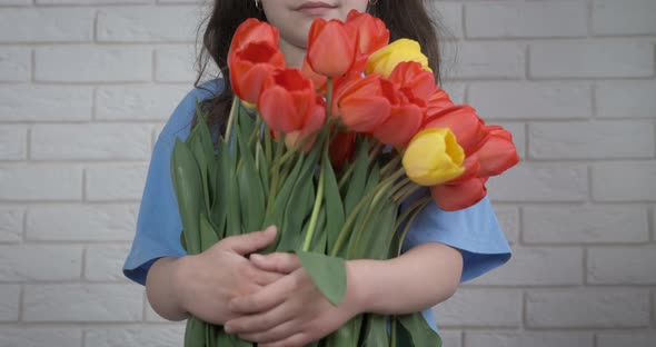 Girl with Flowers