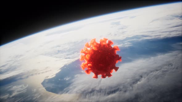 Coronavirus COVID19 on the Earth Orbit alt