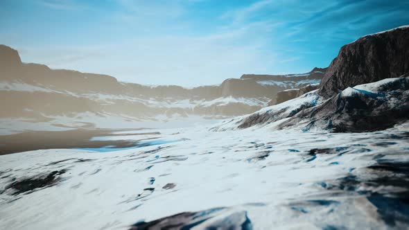 Rocks and Hills Under the Snow alt