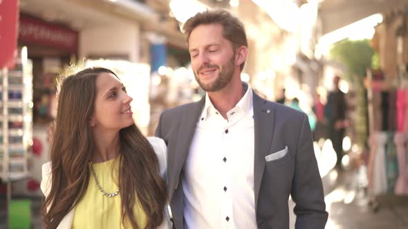 Young Couple Walking