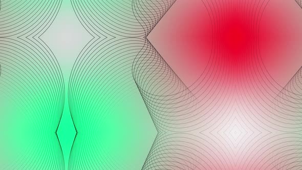 Geometric ribbon line morphing animation. Vd 740