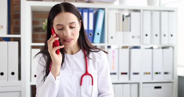 Doctor Consults Patient Remotely By Phone