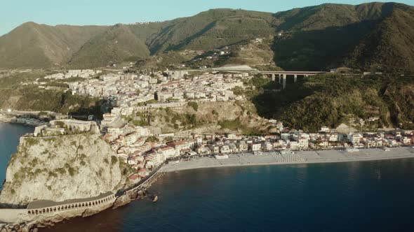Scilla City in Calabria near the Sea