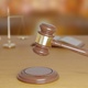 Courtroom Gavel Being Struck To Decide An Auction Or Guilty Verdict Slow Motion in 4K - VideoHive Item for Sale