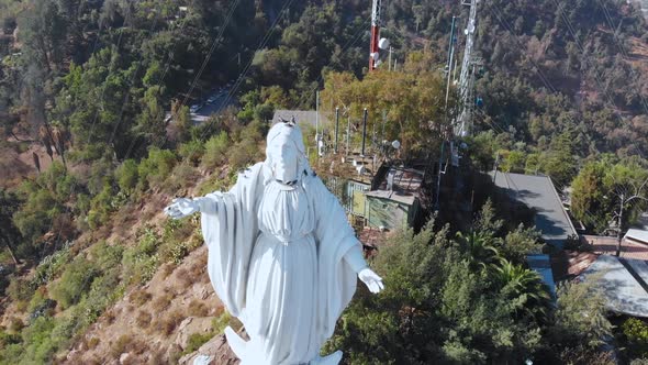 Monument Virgin Immaculate Conception, Hill San Cristobal (Santiago, Chile)