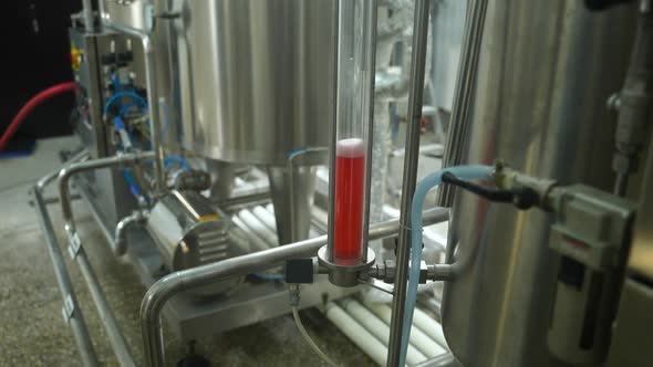 Production and Bottling of Beverages Carbonated Lemonade Soda or Beer in Plastic
