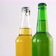 Two bottle of beer rotating on white isolated background.  - VideoHive Item for Sale