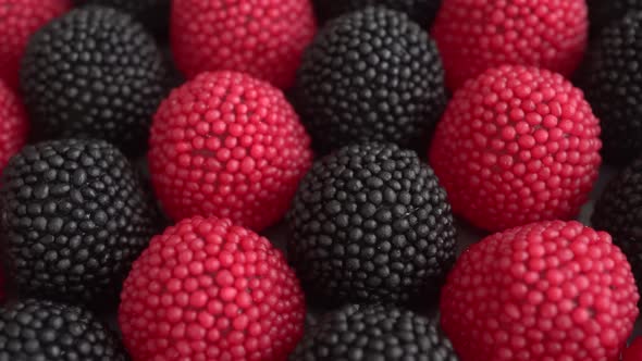 Black And Red Jelly Confetti Berries