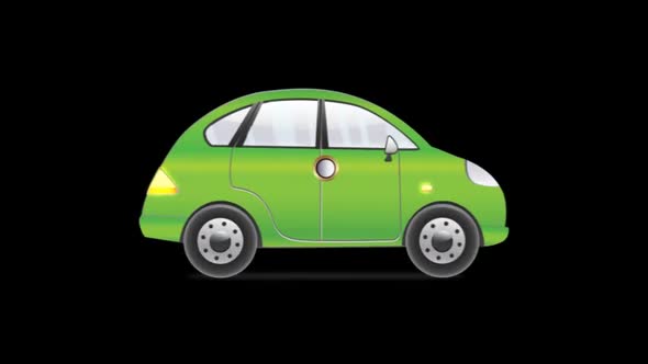 Car Taxi Green