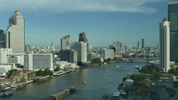 Beautiful building architecture around Bangkok city in Thailand