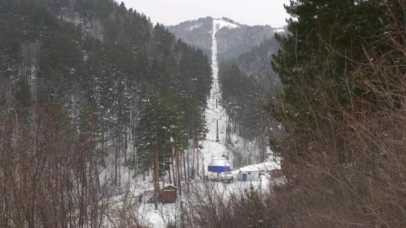 Cableway in the Mountains