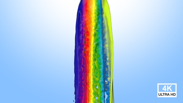 Multicolor Paints Splash Fountain 4K alt