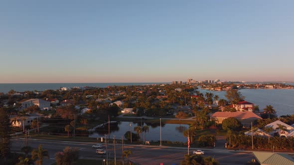 The Bay and the Gulf of Mexico surround Indian Rocks Beach