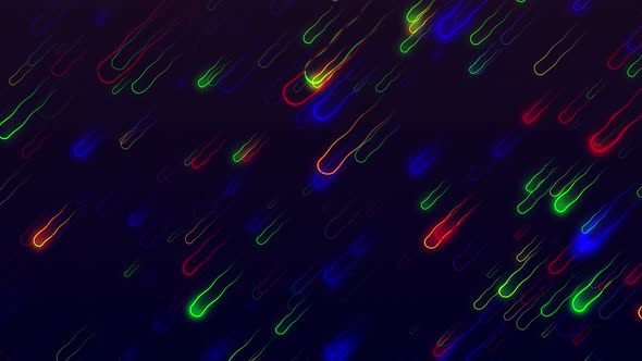 Colorful Neon Wave Lines 4K