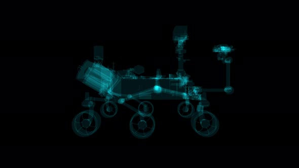 Xray Hologram of Mars Rover alt