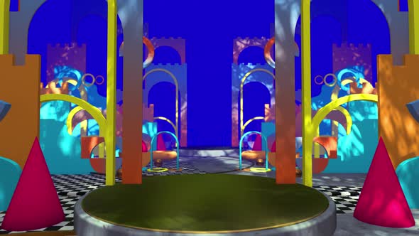 Flat Geometry Colorful 01 4K alt