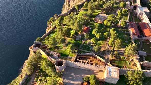 Alanya Castle Alanya Kalesi Aerial View