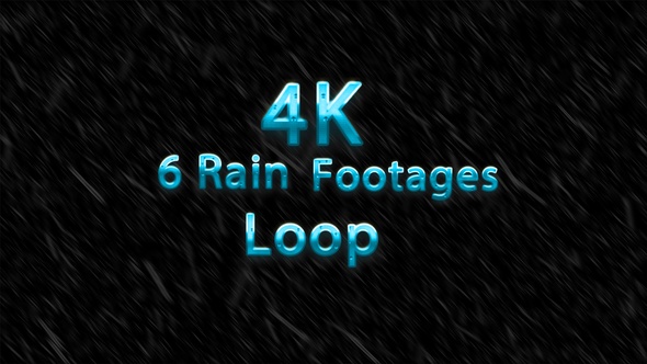 Rain Pack - 6 loops rain footages 
