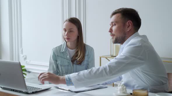 Therapist Doctor Man Talking to Patient