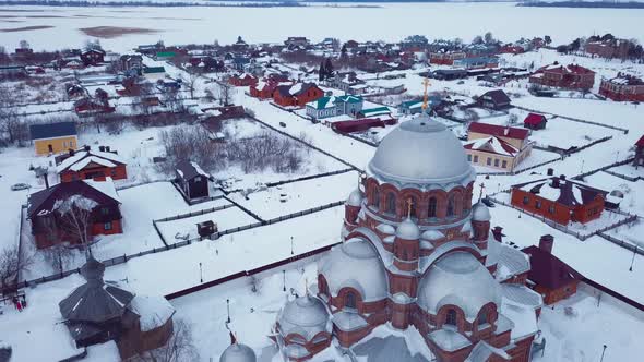 Aerial View Of Sviyazhsk Island, Sights Of Russia