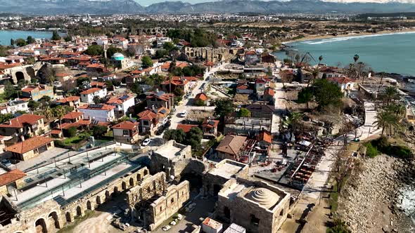 Aerial Footage of the Antique City Side