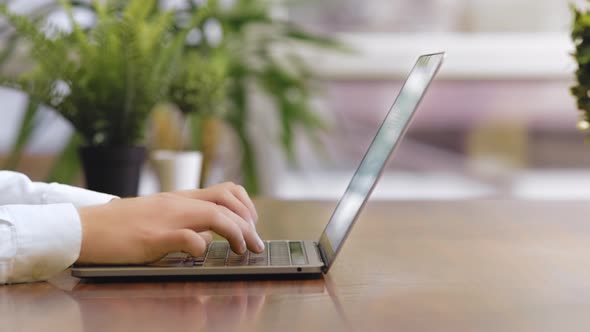 Man Working On Laptop (4K)