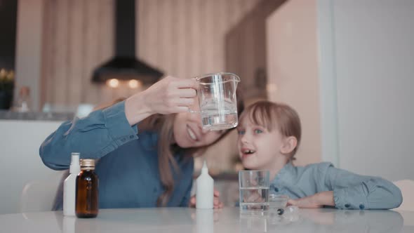 Measuring Cup With Ingredients For Sanitizer