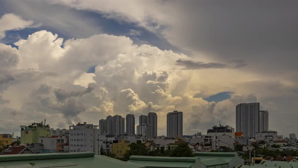 Part 2 of 4.  A series of 4k timelapse videos of an afternoon storm during the wet season in a resid