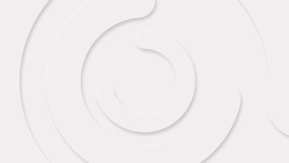 Minimalist White Circles Motion Background