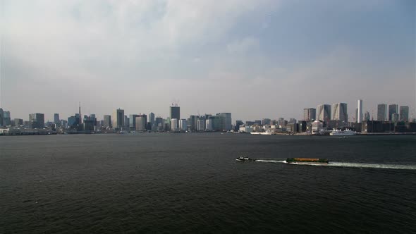 Day Aerial Cityscape Waterway Sea Navigation Tokyo