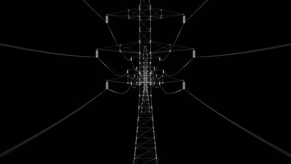 High Voltage Electric Towers Hologram alt