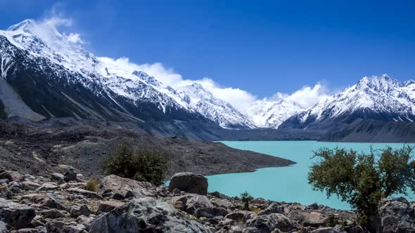 New Zealand Tasman Lake timelapse