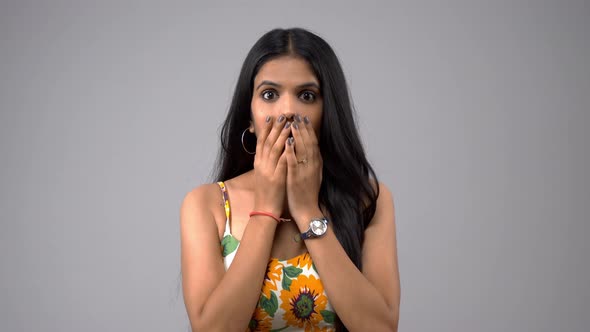 Shocked Indian girl devastated