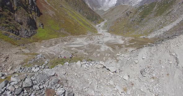 Kedarnath Dham Kedarpuri During Reconstruction Work in Uttarakhand