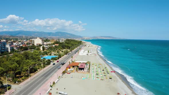 Locri coast in summer