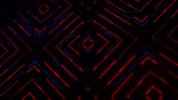 Red Blue Digital Technology Background