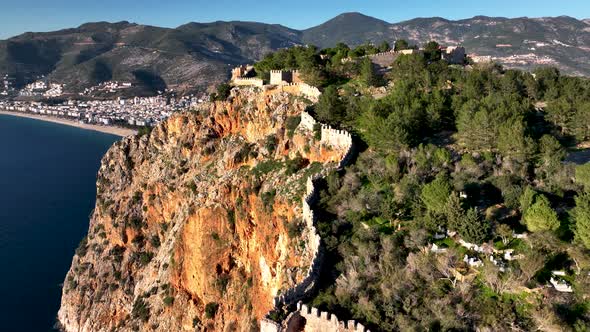 Alanya Castle Alanya Kalesi Aerial View