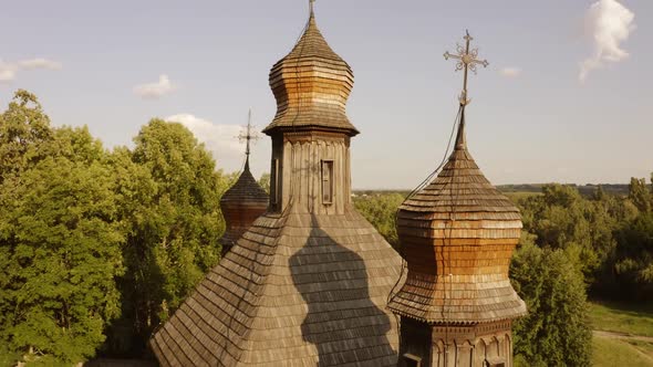 Close Up Roof of and Ancient Orthodox Church