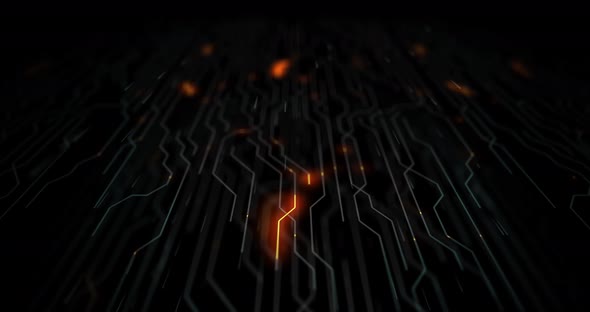 4K Motherboard Circuit Background.